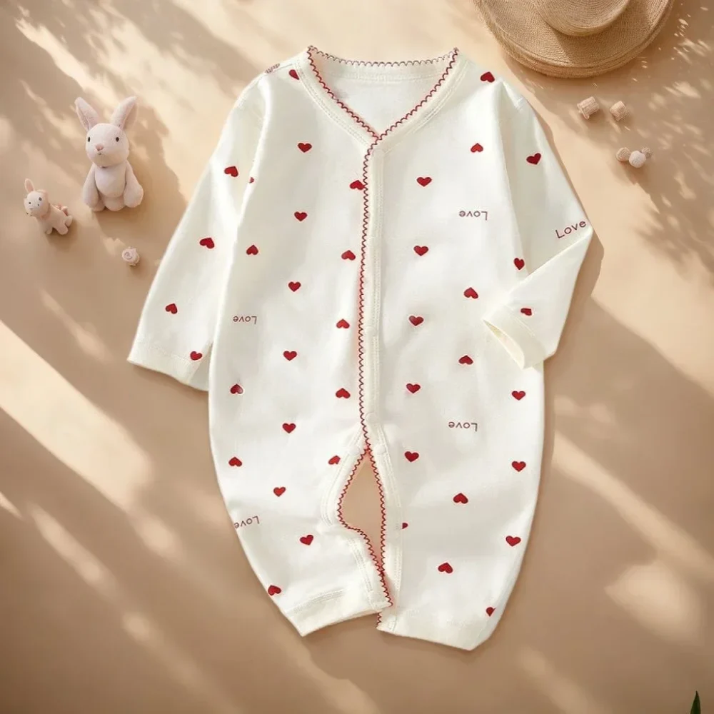 Autumn Baby Clothes Bodysuit&One Pieces Boys Girls Newborn Rompers Solid Color 100 Cotton 0-24M Long Sleeve Loungewear Outfit - Image 3