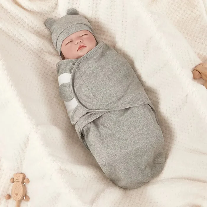 100%Cotton 0-3 Months Newborn Swaddle Sleepsack New Born Baby Swaddling Bedding